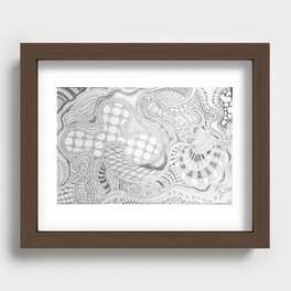 D. Weekes B&W Abstract 2 Recessed Framed Print