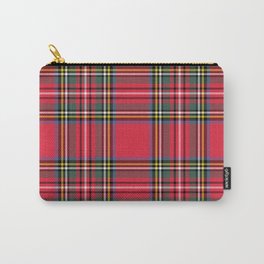 Red Tartan Carry-All Pouch