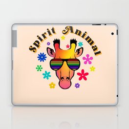 Giraffe | PRIDE | Spirit Animal | Retro Pop Art   Laptop Skin