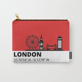 London Alizarin Crimson Carry-All Pouch