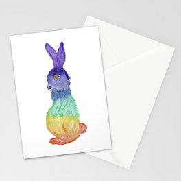 Rainbow Chakra Bunny Stationery Cards