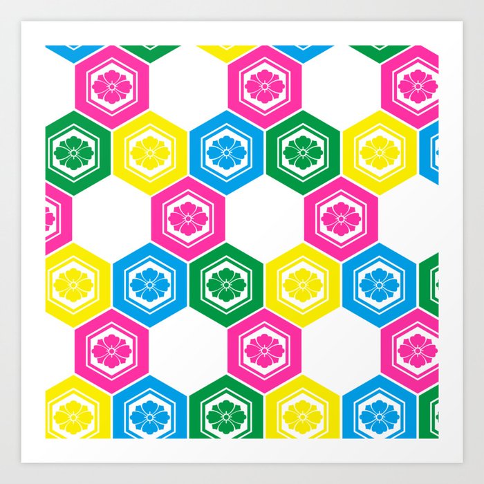 HanabishiPattern, japan, Japanese Art Print by Ago AND After Society6