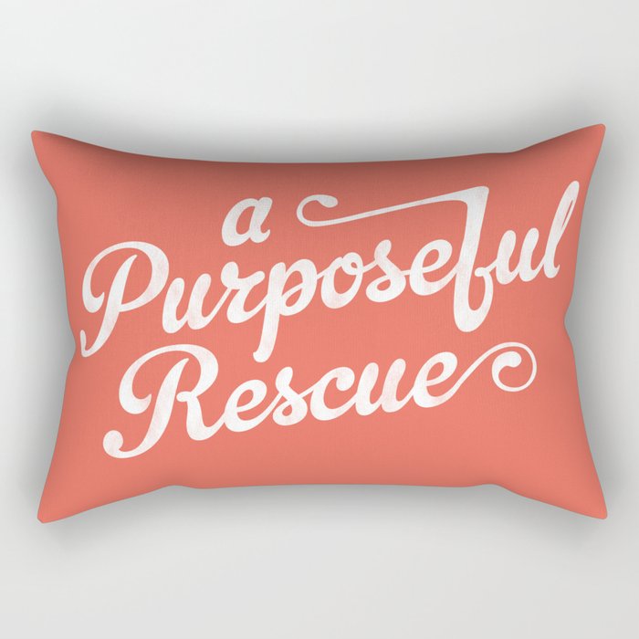 A.P.R. Logo (coral) Rectangular Pillow