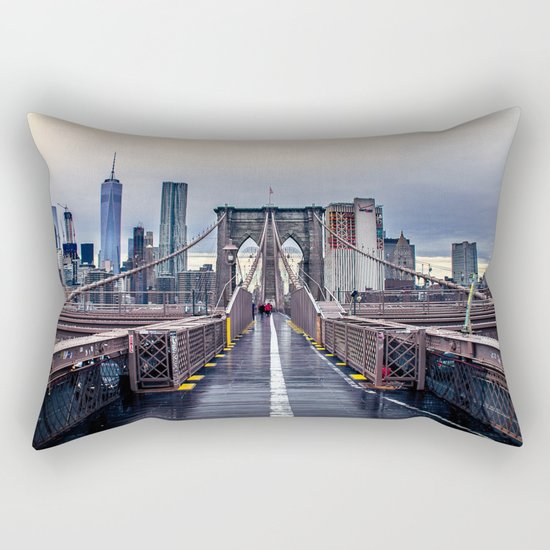 Brooklyn lines Rectangular Pillow