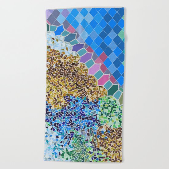 INSPIRED BY GAUDI Beach Towel