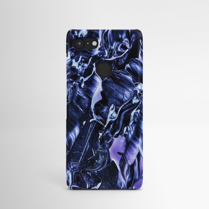 Dark purple acrylic painting Android Case