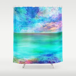 Ocean at Sunrise Shower Curtain