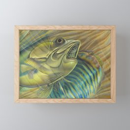 Pondering Fish Framed Mini Art Print