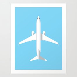 737 Passenger Jet Airliner Aircraft - Sky Art Print