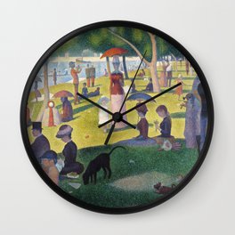 A Sunday on La Grande Jatte by Georges Seurat, 1884 Wall Clock