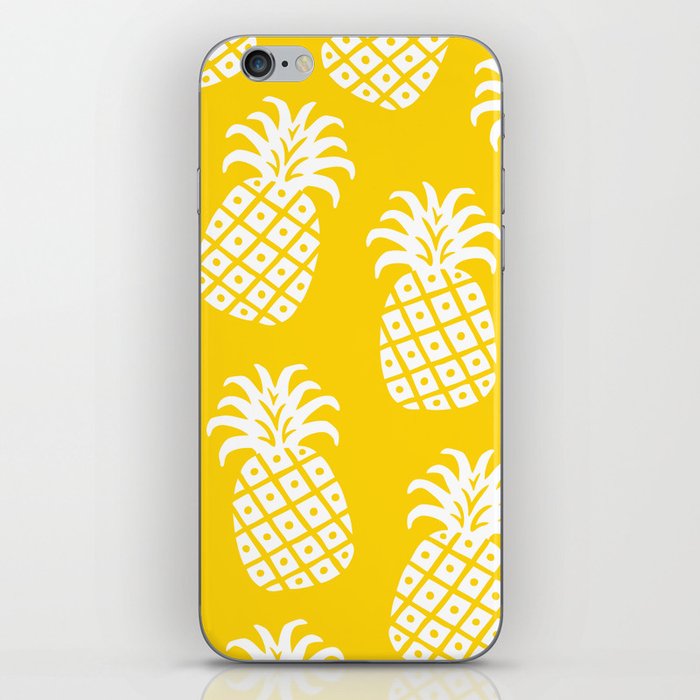 Pineapple Twist 332 Yellow iPhone Skin