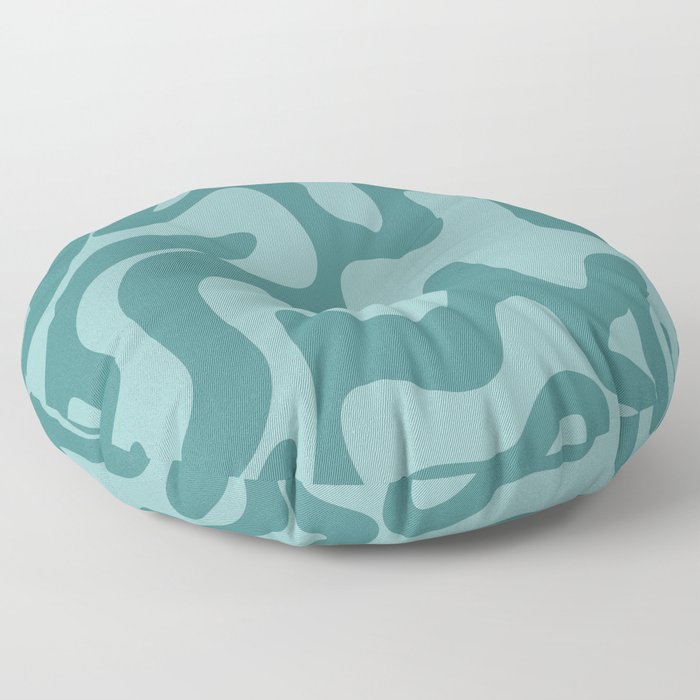 24 Abstract Liquid Swirly Shapes 220725 Valourine Digital Design Floor Pillow