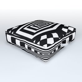 checkered past Outdoor Floor Cushion