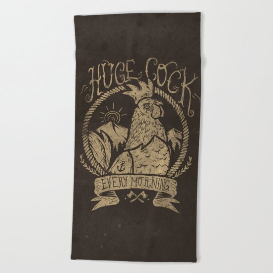 Huge Cock Beach Towel
