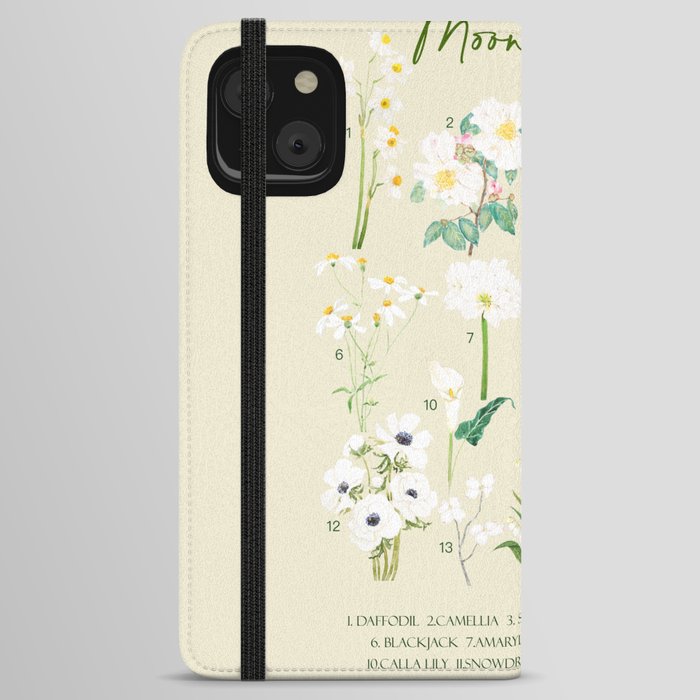 Moon garden with background  iPhone Wallet Case