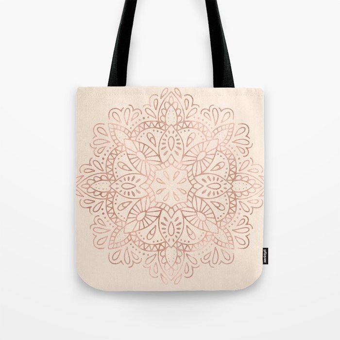 rose gold shimmer bag