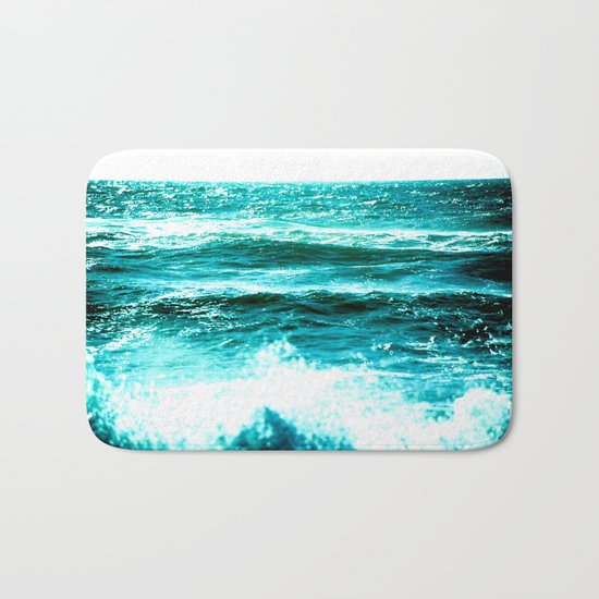 California Ocean Waves Bath Mat