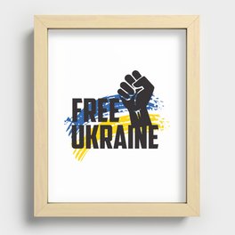 Free Ukraine Recessed Framed Print
