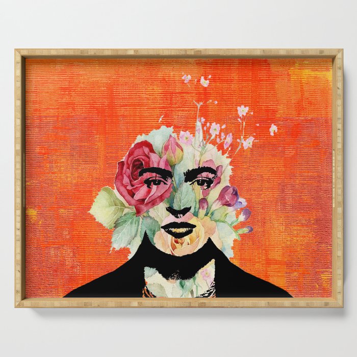 Frida flowers Serving Tray