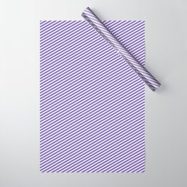 [ Thumbnail: Slate Blue and Beige Colored Striped/Lined Pattern Wrapping Paper ]