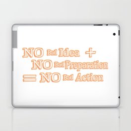  Cute Artwork Design About "No Bad Action Equation" Buy Now! Laptop Skin