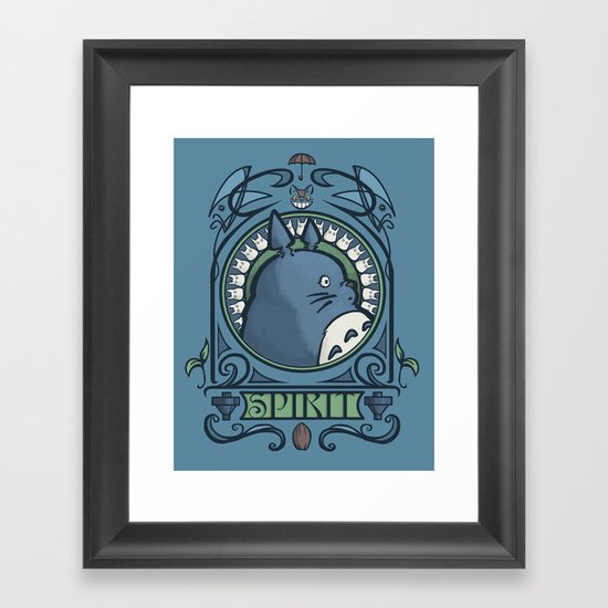 Forest Spirit Nouveau Framed Art Print
