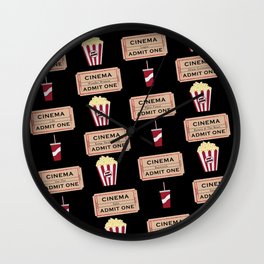 Let's Go to the Movie theatre Wall Clock