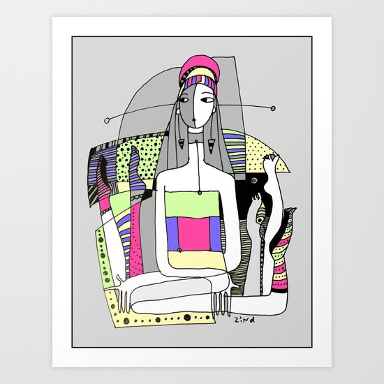Funny socks Art Print