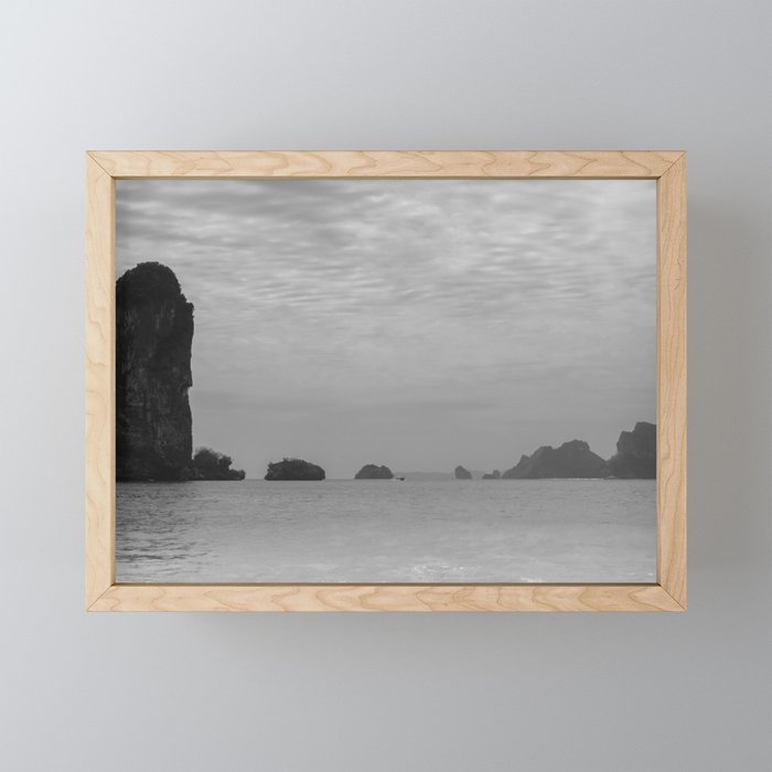 Surreal Foggy Seascape Ha Long Bay Vietnam Framed Mini Art Print By Agnieszkazalewska Society6