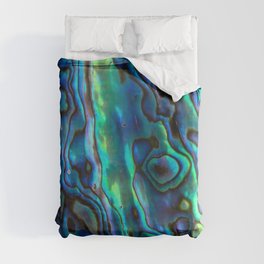 Blue Abalone Duvet Cover