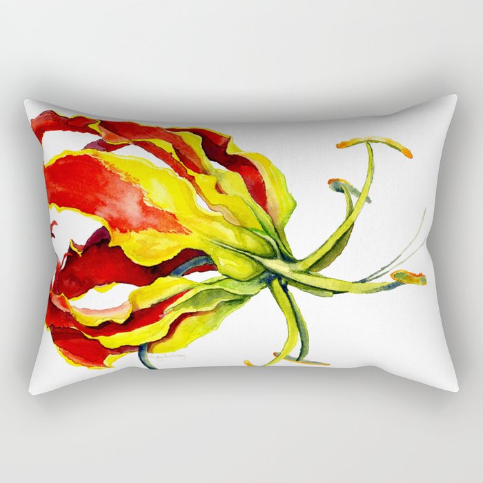 Gloriosa Lily Rectangular Pillow