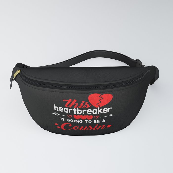 Be A Cousin Baby Reveal Hearts Day Valentines Day Fanny Pack