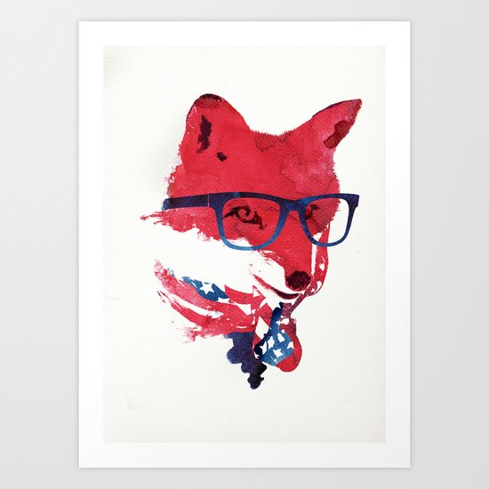 American Fox Art Print