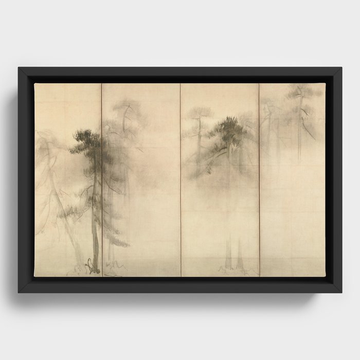 Pine Trees (Shōrin-zu byōbu) Hasegawa Tohaku Canvas Print by