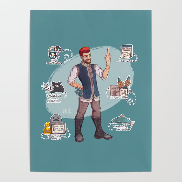 God Of Mischief Mythology Poster By Art Nuts Society6 God Of Mischief Mythology Poster By Art Nuts Society6