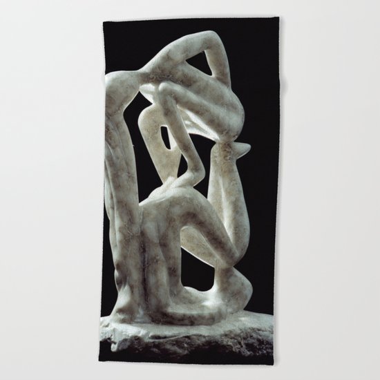 Amnon and Tamar by Shimon Drory Beach Towel