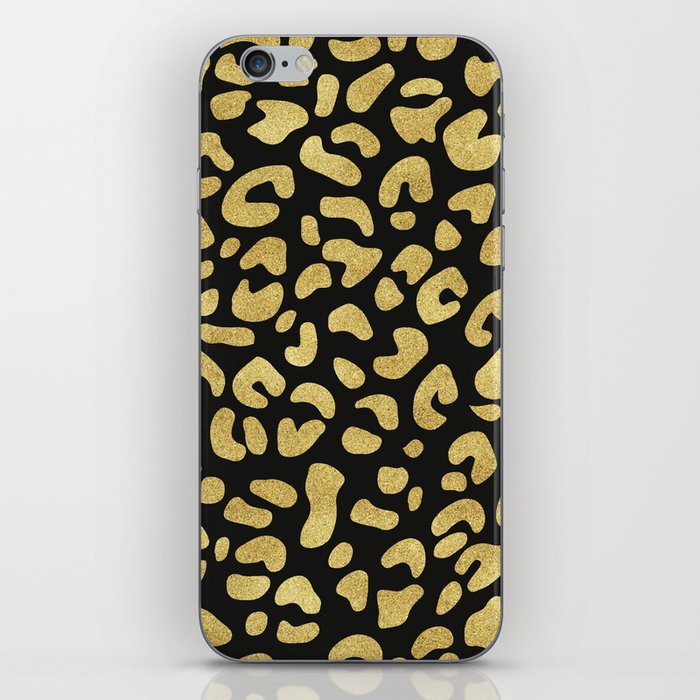 Glitter Leopard Pattern iPhone Skin