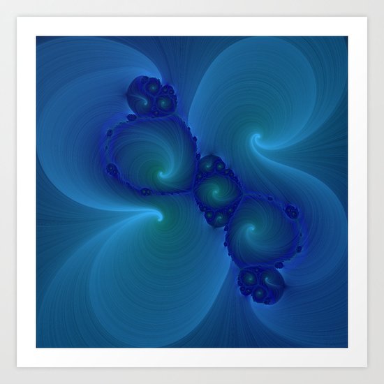 Blue Tempest Art Print