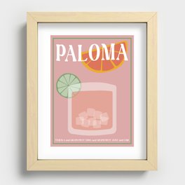 Paloma Cocktail Recessed Framed Print