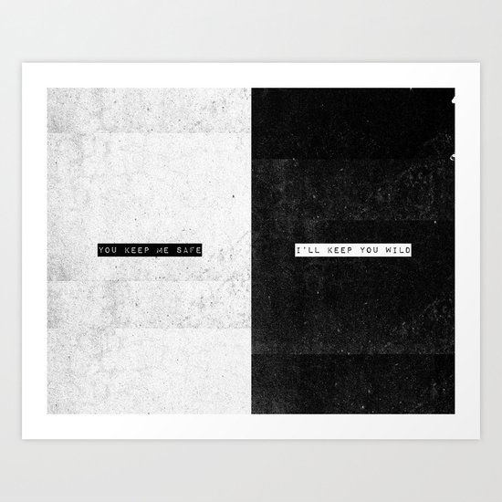 SAFE & WILD Art Print