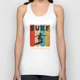 Surf California Colorful Design Unisex Tank Top