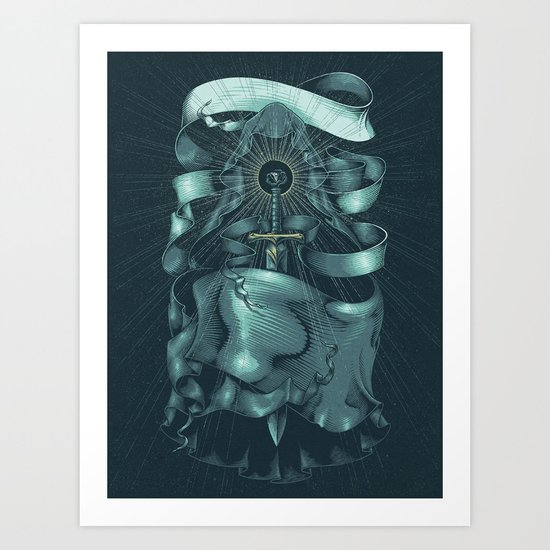 Hooded Eclipse Art Print