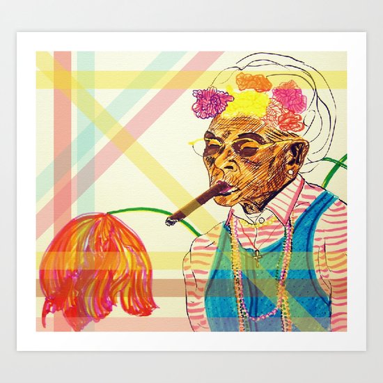 smoke Art Print