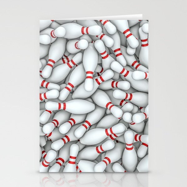 Bowling Pins Stationery Cards By Grandeduc Society6
