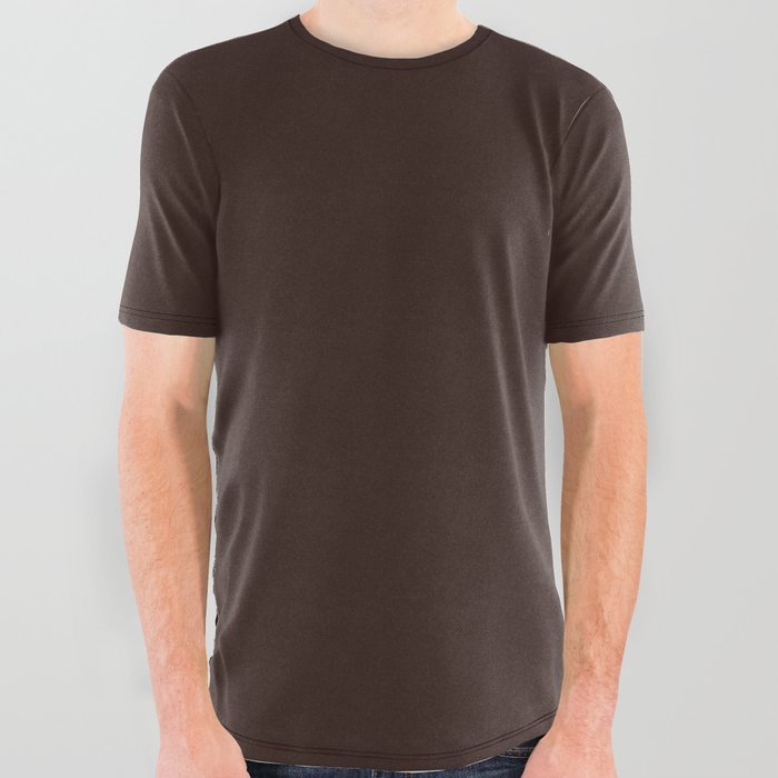 Timor Sparrow Brown All Over Graphic Tee