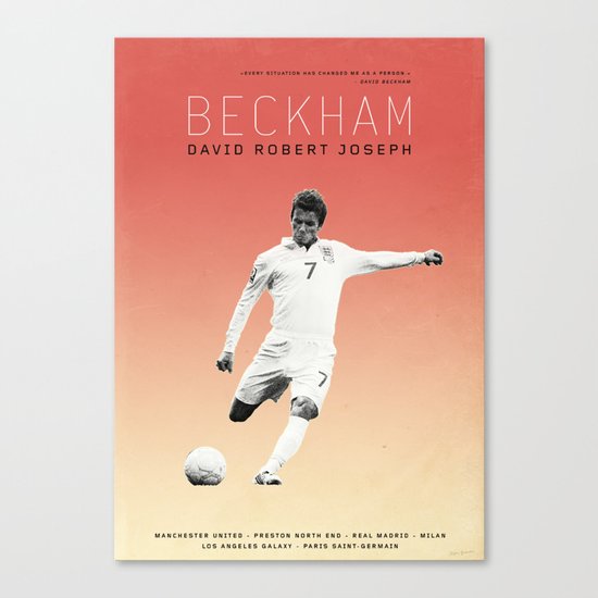Beckham Canvas Print