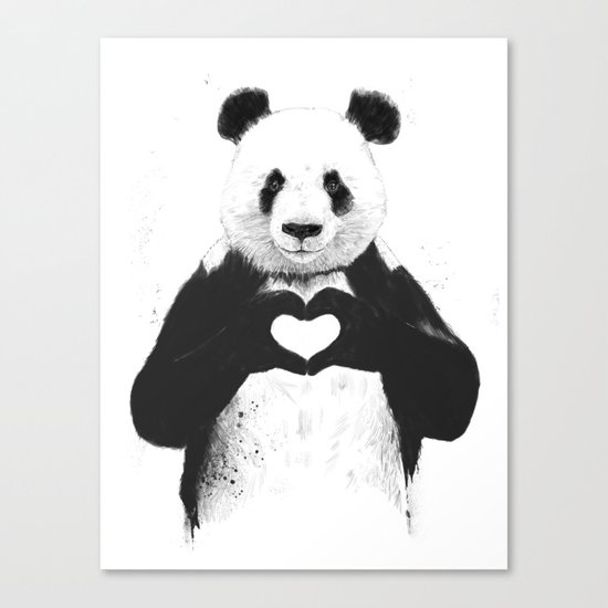 All you need is love Canvas Print