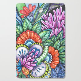 Zenflowers by Olha Chubay Cutting Board