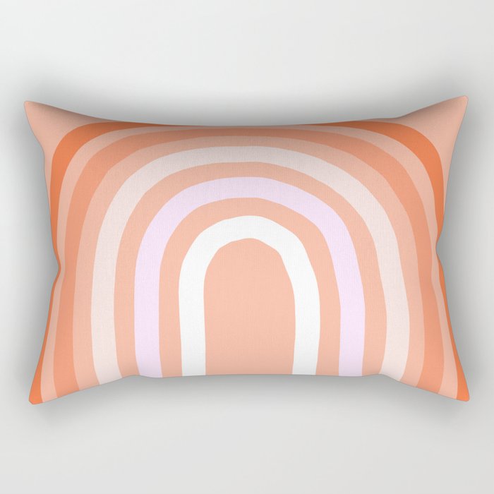 Rise above the Rainbow - Peachy pastels Rectangular Pillow