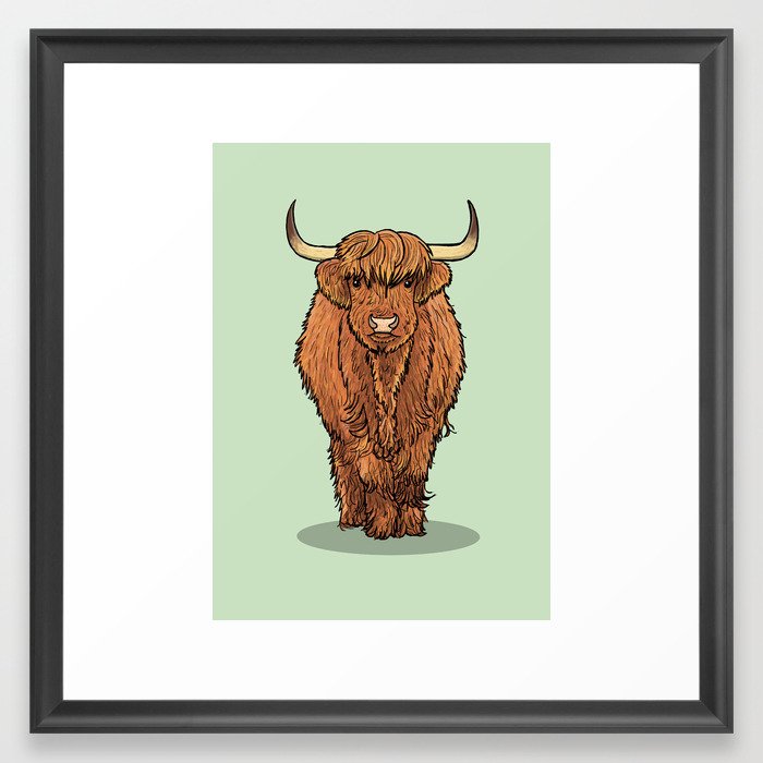 Highland Cow Framed Art Print